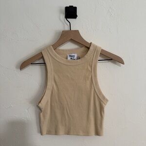 Princess Polly Cream Crop Top